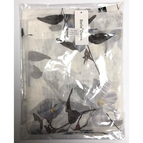 Women’s Chiffon Kimono Bathing Suit Cover Up Open Front Duster Kimono Dress - Picture 7 of 7